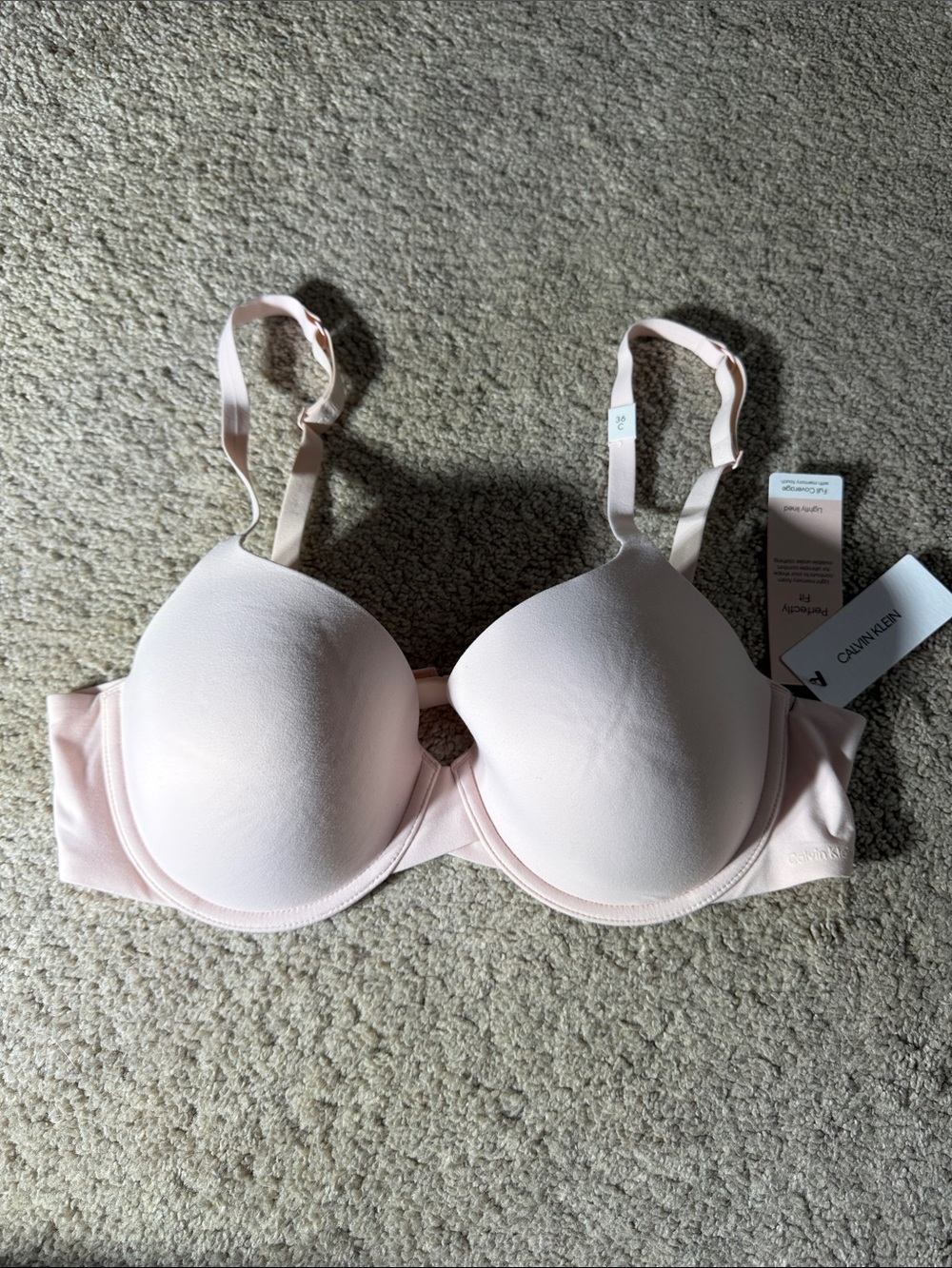 Calvin Klein Pale Pink Molded T-Shirt Bra